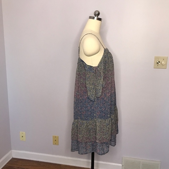 Lucky Brand Ruffle Hem Baby Doll Dress- Small- NWT - Picture 4 of 9